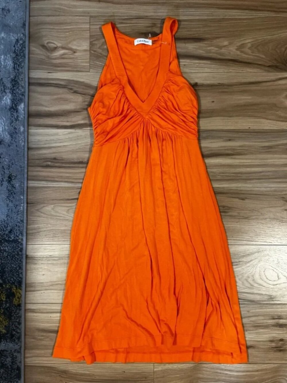 Calvin Klein Bright Orange Sun Dress